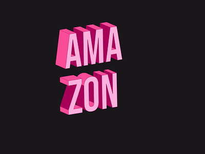 AMAZON 2d 2d animation after effects amazon animation design illustration kinetic type kinetic typography motion design motion graphics typography vector