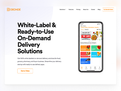 On Demand Delivery Solution delivery delivery app delivery service mobileapp mobileappdesign ui ux webdesign website website builder website concept website design