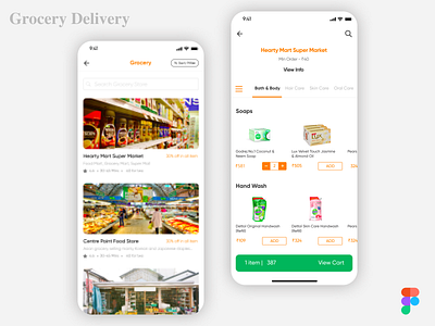 Grocery Delivery app development android branding delivery fooddelivery graphic design grocery grocerydelivery mobileapp ondemand uiux