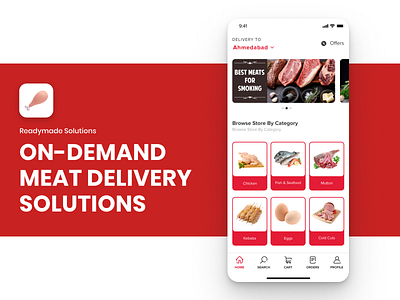 Meat Delivery App UI/UX branding delivery design food delivery grocerydelivery ios meatdelivery mobile app ui ux