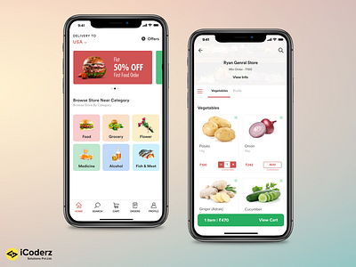 Multi Delivery App Ui-Ux Design delivery design eating food food app food delivery food delivery app food delivery application food design interface mobile mobileapp ondemand ui ux