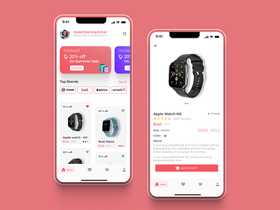 Watch E-commerce Mobile App Design