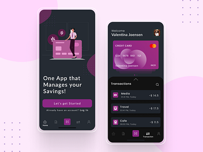 Online Mobile Banking App Home Screen app design app ui app ux behance daily design designer dribbble graphic design illustration ui ui design ui designer ui inspiration ui trends uiux ux ux design