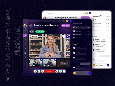 Video Conferencing Platform behance branding daily design dashboard design design design studio designer dribbble figma graphic design landing page ui ui dashboard ui design ui trends uiux user interface video conferencing web design web designer