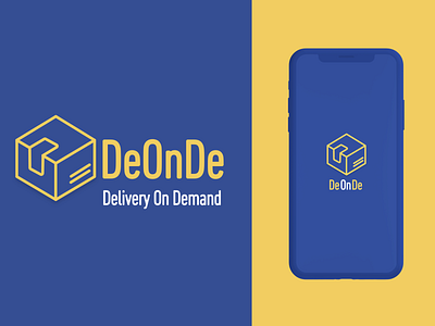 Deonde - delivery on demand. android branding design app food app grocery app icoderz ios logo mockup design splash page ui ux wine app