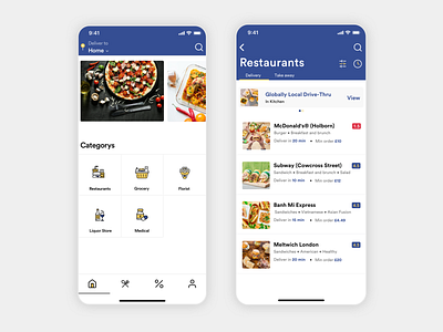 Delivery On Demand Ui Design app branding creative design food app foodie illustration ios ios app ios7 iphone logo typography ux vector