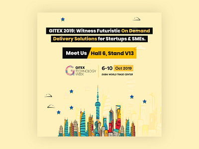 GITEX 2019 android concept creative delivery app design dubai event food delivery app gitex icoderz ios meeting mobileapps uiux