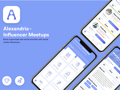 Influencer Meetups Ui design