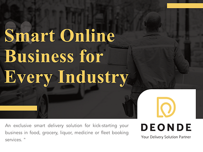 Delivery On Demand Brochure Design android app brochure design delivery app deliveryondemand deonde design dribbble food app grocery app ios mobile mobile app social ui uidesign