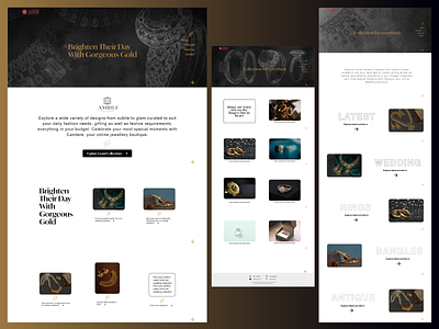 Website concept for Jewellery shop