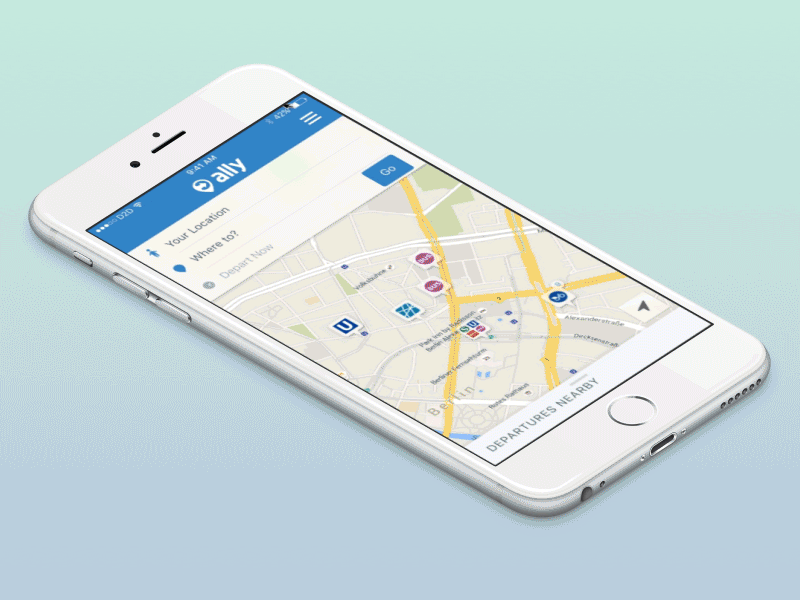 Nearby Transport Options android animation gif ios mobile principle sketch transition ui ux