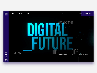 Digital Future 3d abstract c4d color design futurism graphic design interaction typography ui