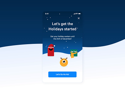 Holiday Avatars afterffects animation app design appinio christmas holiday special holidays illustratuion motion graphic ui
