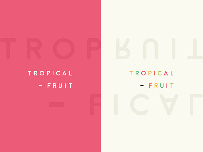 Tropical Fruit graphic design ho chi minh city logo minimal vietnam