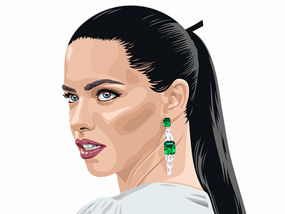 Adriana Lima vector portrait adriana branding design illustration lima portrait art typography ui ux vector web