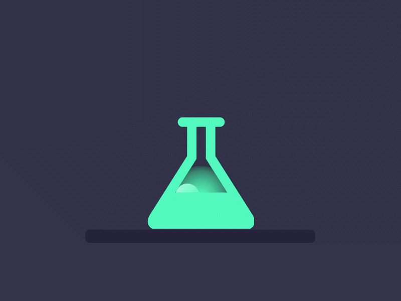 Flask in the lab 2danimation animation design motion design