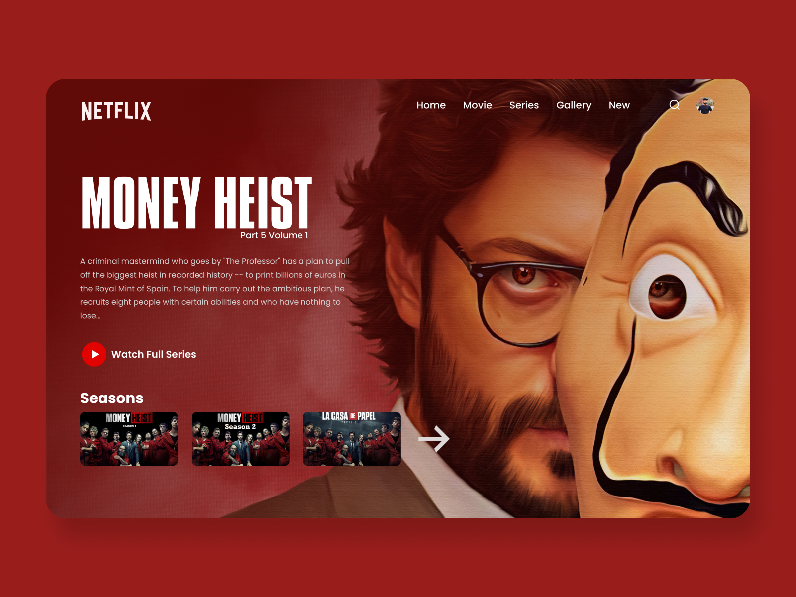 money-heist-website-design-concept-by-shahel-chowdhury-on-dribbble