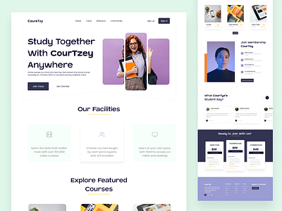 E-Learning Landing Page redesign