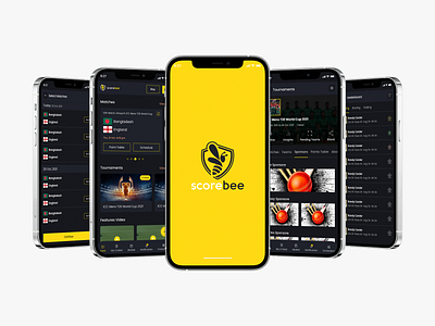 Scorebee app design.