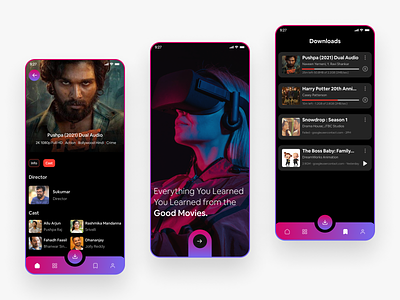 Movie Streaming Mobile App Design