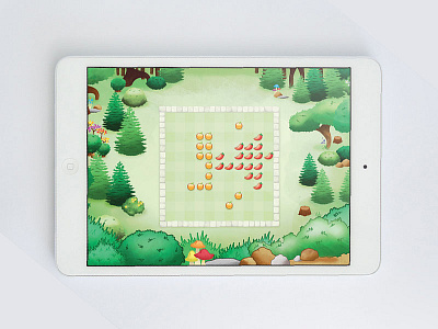 Munchie's Lunch Game Level Art game art game design illustration ipad puzzle game storybook ui ux