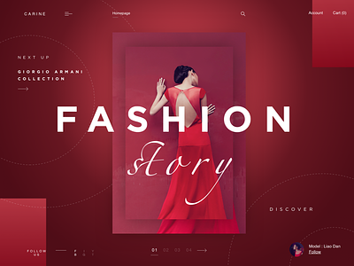 Fashion story app brandbook branding card dark design fashion flat sketch ui vector