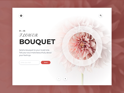 Flower Bouquet > Main slide of the Landing Page