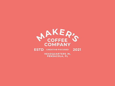 Maker's Coffee Co. Badge badge brand brand identity branding coffee coffee shop logo logo design logo identity