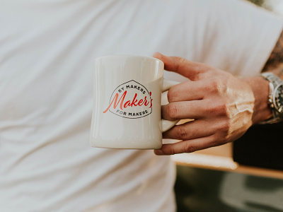 Maker's Coffee Co. badge brand identity branding coffee coffee shop diner mug logo logo design mug design retro design