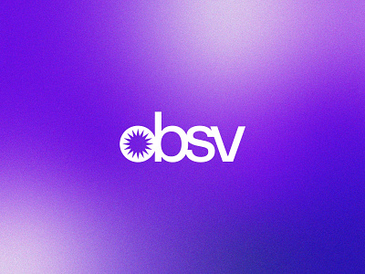 OBSV Wordmark // Concept 1 brand brand identity branding identity logo logo design logo designer logo identity logotype wordmark