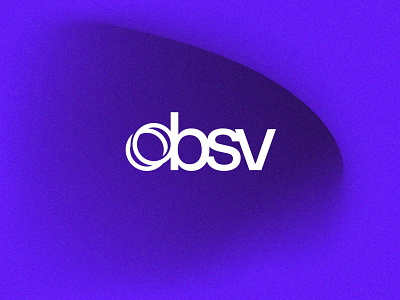 OBSV Wordmark // Concept 2 brand brand identity branding design icon identity design logo logo design logo designer logo identity logomark symbol