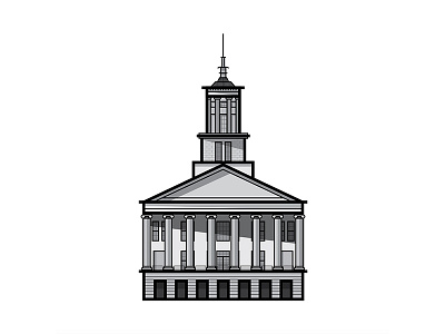 State Capitol | Nashville architecture illustration line illustration vector illustration