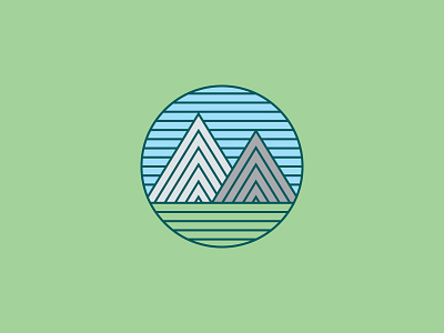 MTNS illustration lines mountains symbol