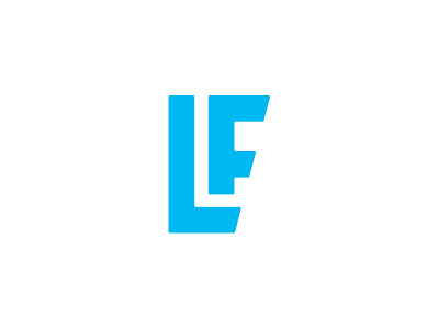 LF Monogram brand fitness letters lf logo monogram type