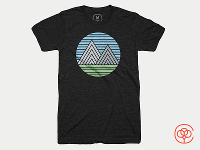 MTNS cotton bureau illustration mountains shirt