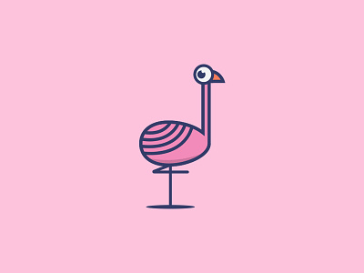 Flamingo flamingo illustration logo logo design vector art
