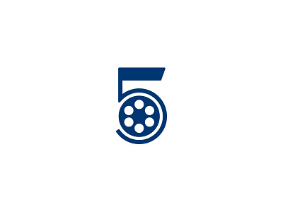 Five Minute Movies brand identity branding five log design logo mark movies