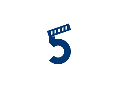 Five Minute Movies v2 brand identity branding five log design logo mark movies