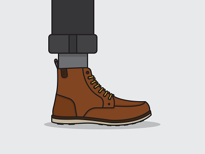 Me. Shins down. boots feet foot illustration line work pants vector art