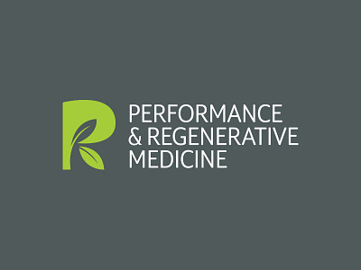 PRM Final brand identity leaf logo logo design nature p r regenerative