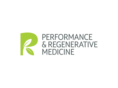 PRM Final 2 brand identity leaf logo logo design nature p r regenerative