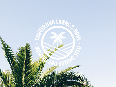 Converting Lawns brand identity branding converting landscaping logo logo design palm