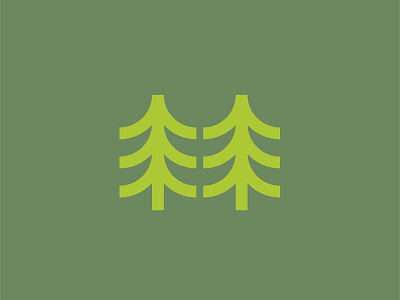 Double Pines brand brand identity branding camp logo design illustration logo logo design logo designer logo identity outdoor logo outdoors pine logo simple woods logo