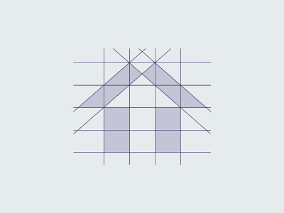 Upward Home Grid brand brand identity branding grid logo logo design logo grid math