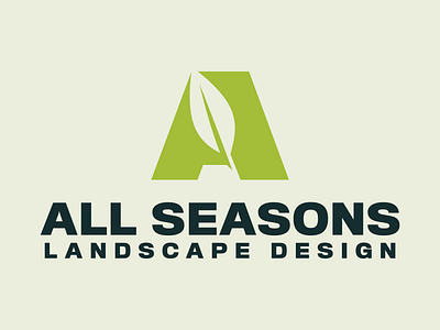 All Seasons brand brand identity branding contractor contractors custom logo landscaping lawn care logo logo design