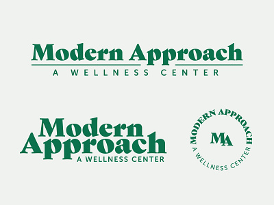 Modern Approach - System brand brand identity branding health logo logo design logo designer logo identity monogram typography wellness