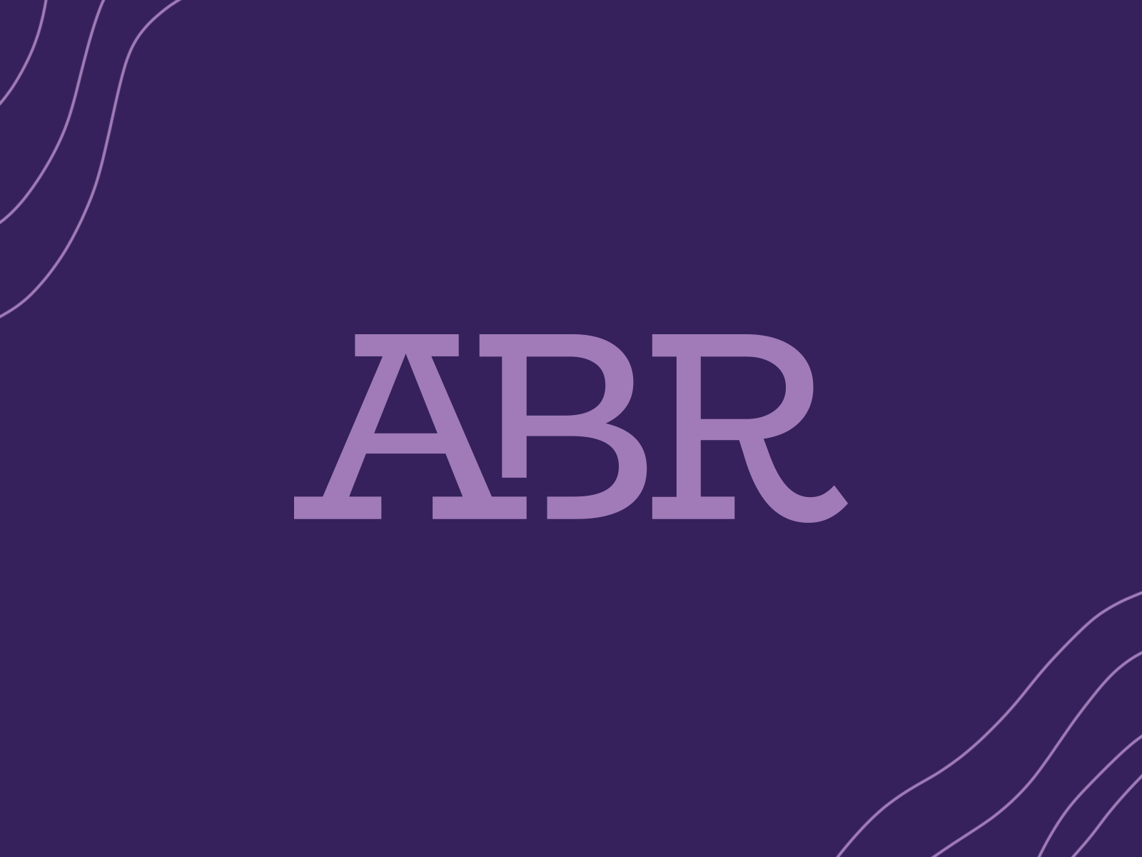 ABR Monogram by Andrew Wiseman on Dribbble