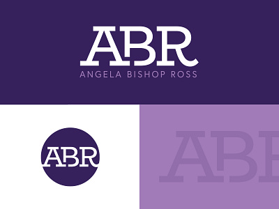 Angela Bishop Ross brand brand identity branding design logo logo design logo designer logo identity monogram simple typography