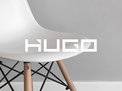 HUGO brand brand identity branding furniture logo logo logo design logo designer logo identity minimal minimalism minimalist simple typography