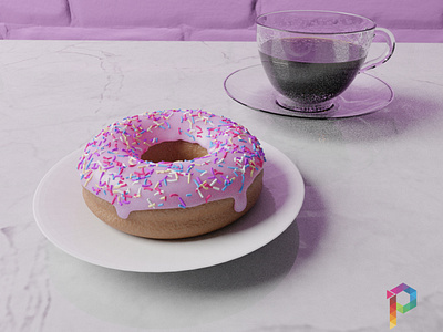 The Donut Show 3d art 3d modeling animation blender3d design icon illustration realistic render